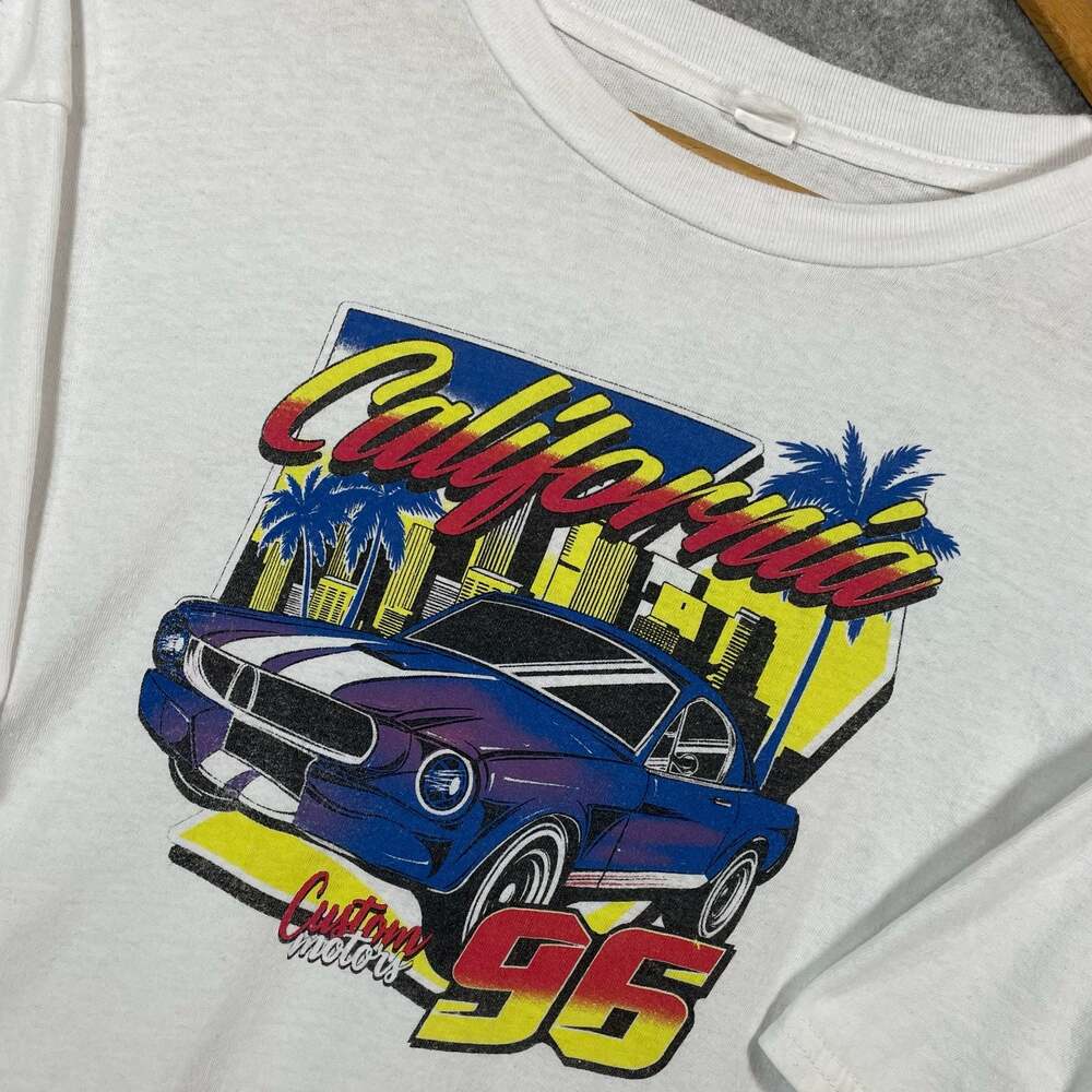 Vintage California Custom Motors 96 Graphic T-Shirt